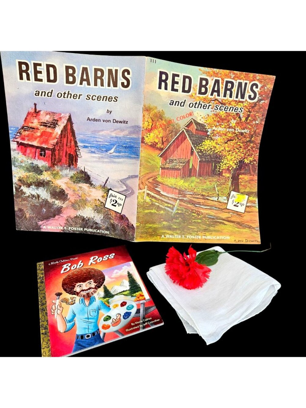 Vintage Art Lover Instant Book Collection Lot Foster Red Barns Bob Ross